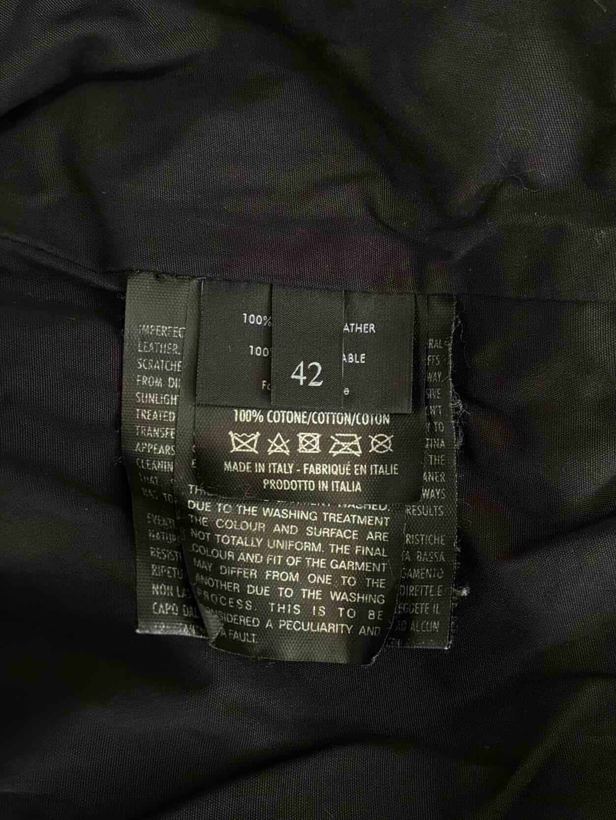 2000’s Womens Gucci Double Zip Leather Jacket