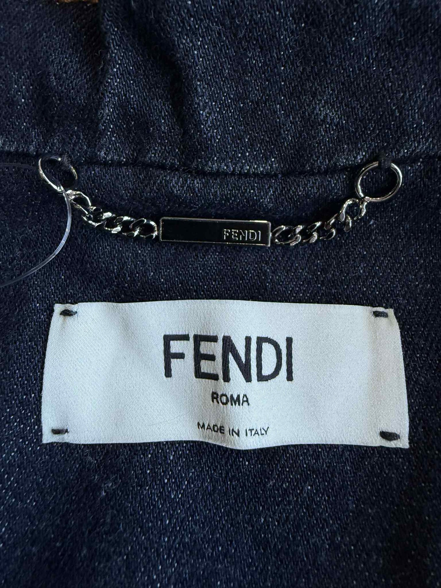 Fendi Cropped Denim Jacket