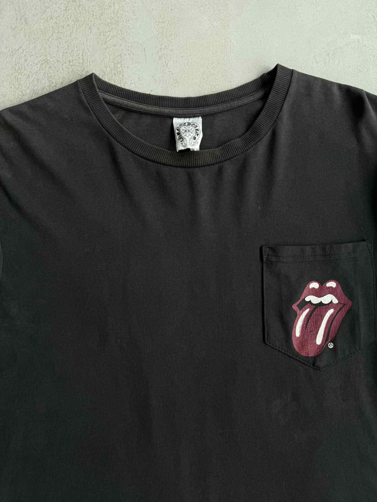 Chrome Hearts Rolling Stone Floral Horseshoe Longsleeve Shirt