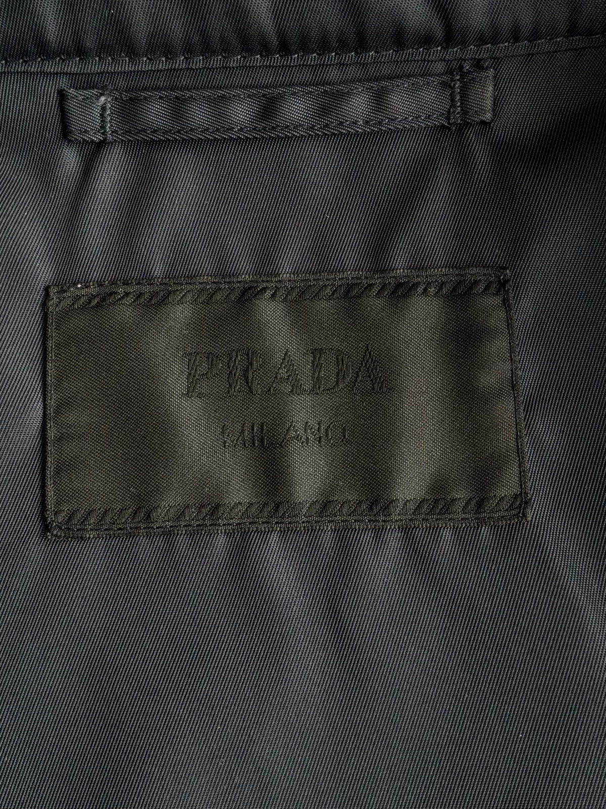 Prada Re-Nylon Chest Emblem Button Up Shirt