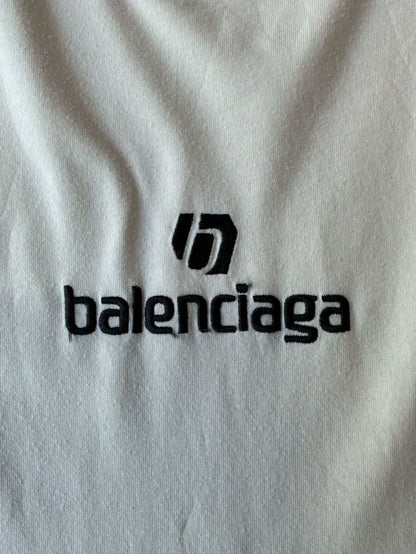 Balenciaga Embroidered Script Tee