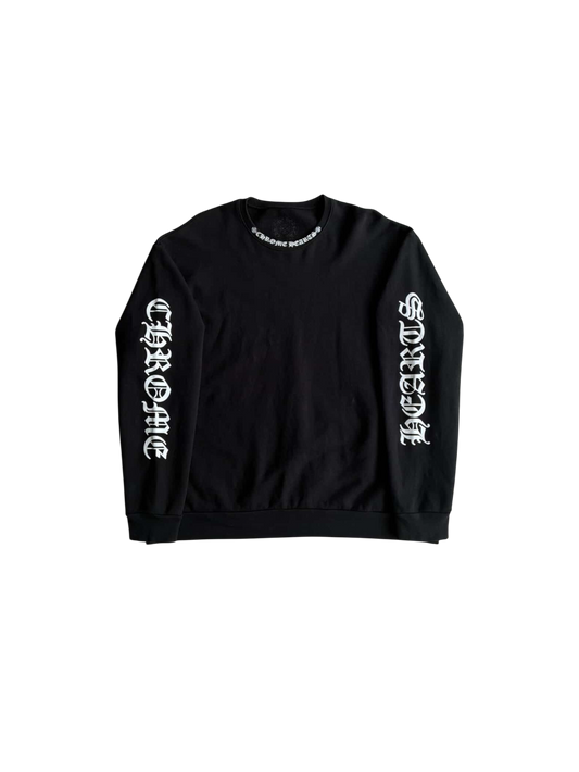 Chrome Hearts Neck And Sleeve Script Crewneck