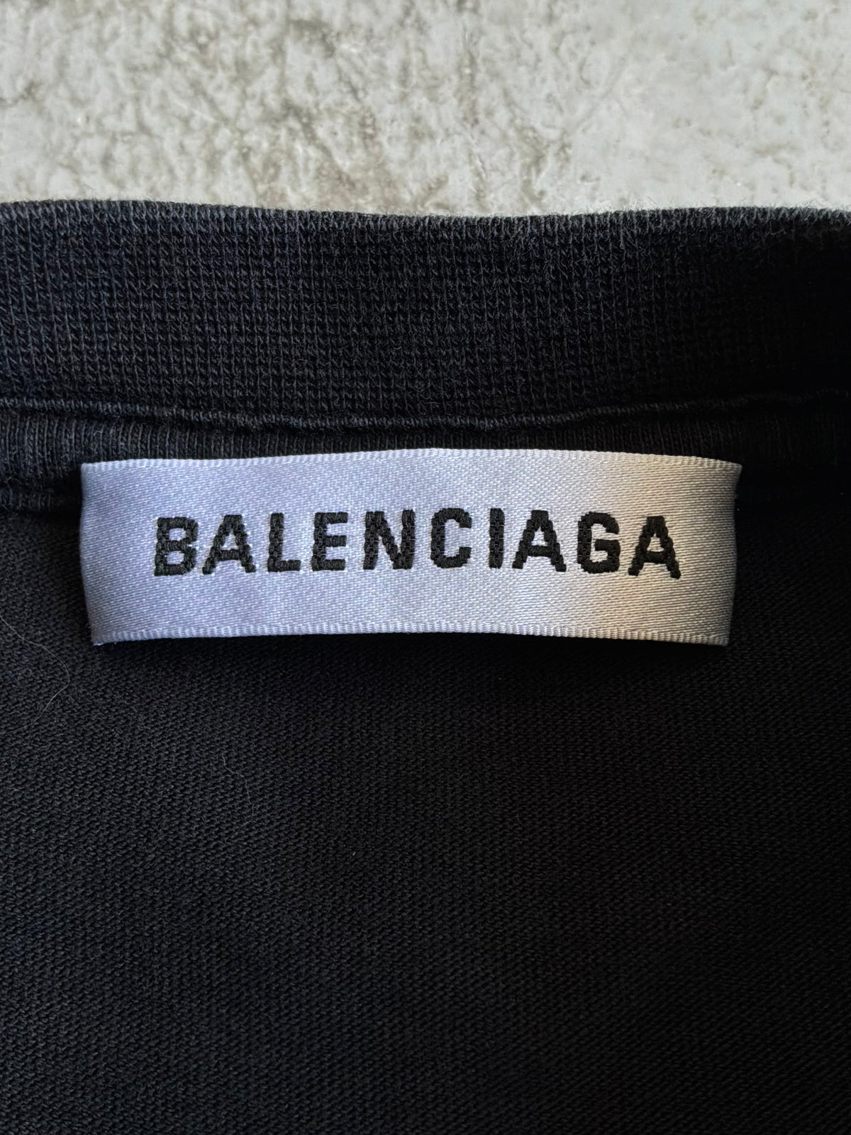 Balenciaga Mode Script Black Tee