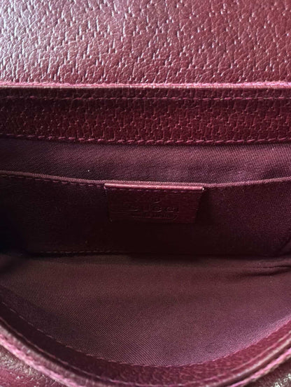 Gucci Pink Monogram Horsebit Chain Clutch/Shoulder Bag