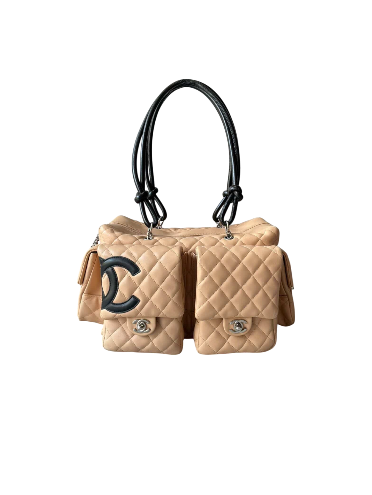 Chanel Cambon Ligne Beige Reporter Bag