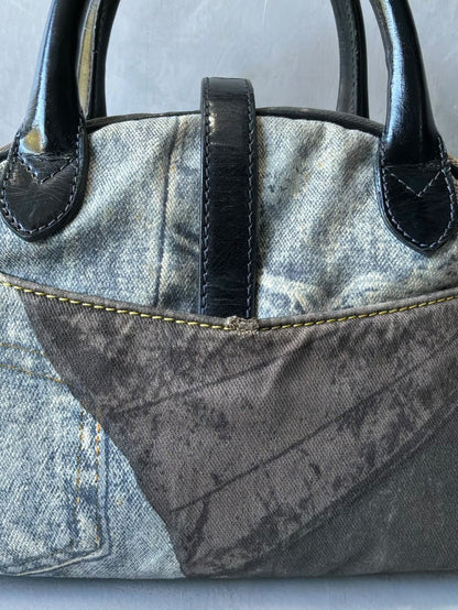 Dior Denim Speedway Saddle Bowler Bag