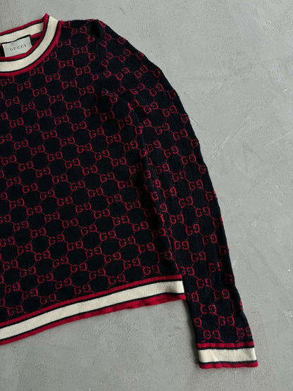 Gucci All Over Logo Pullover Crewneck