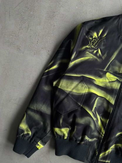 Louis Vuitton Green Printed Bomber Jacket
