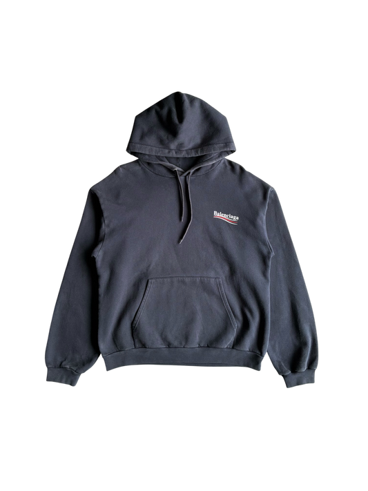 Balenciaga Political Campaign Navy Hoodie