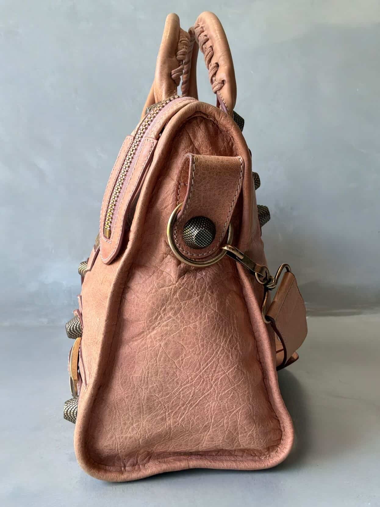 Balenciaga City Classic Giant 21 Salmon Pink Lambskin Bag