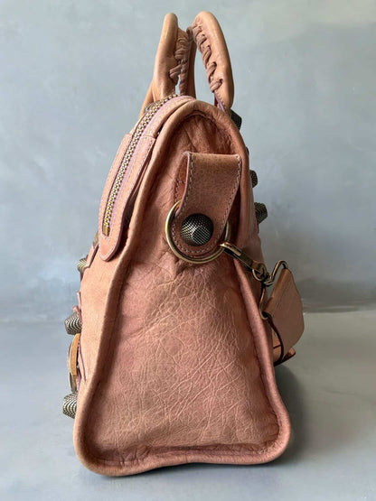 Balenciaga City Classic Giant 21 Salmon Pink Lambskin Bag