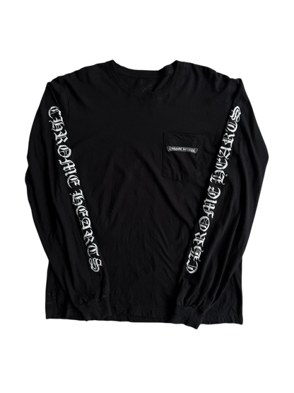 Chrome Hearts Scroll Logo Longsleeves
