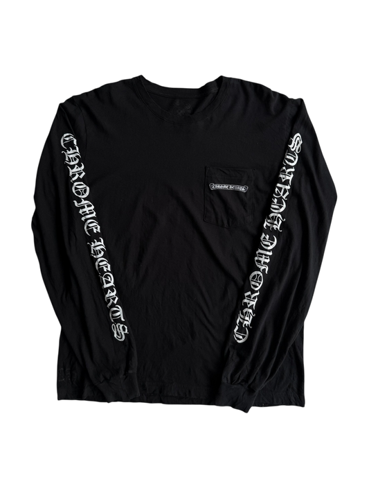 Chrome Hearts Scroll Logo Longsleeves