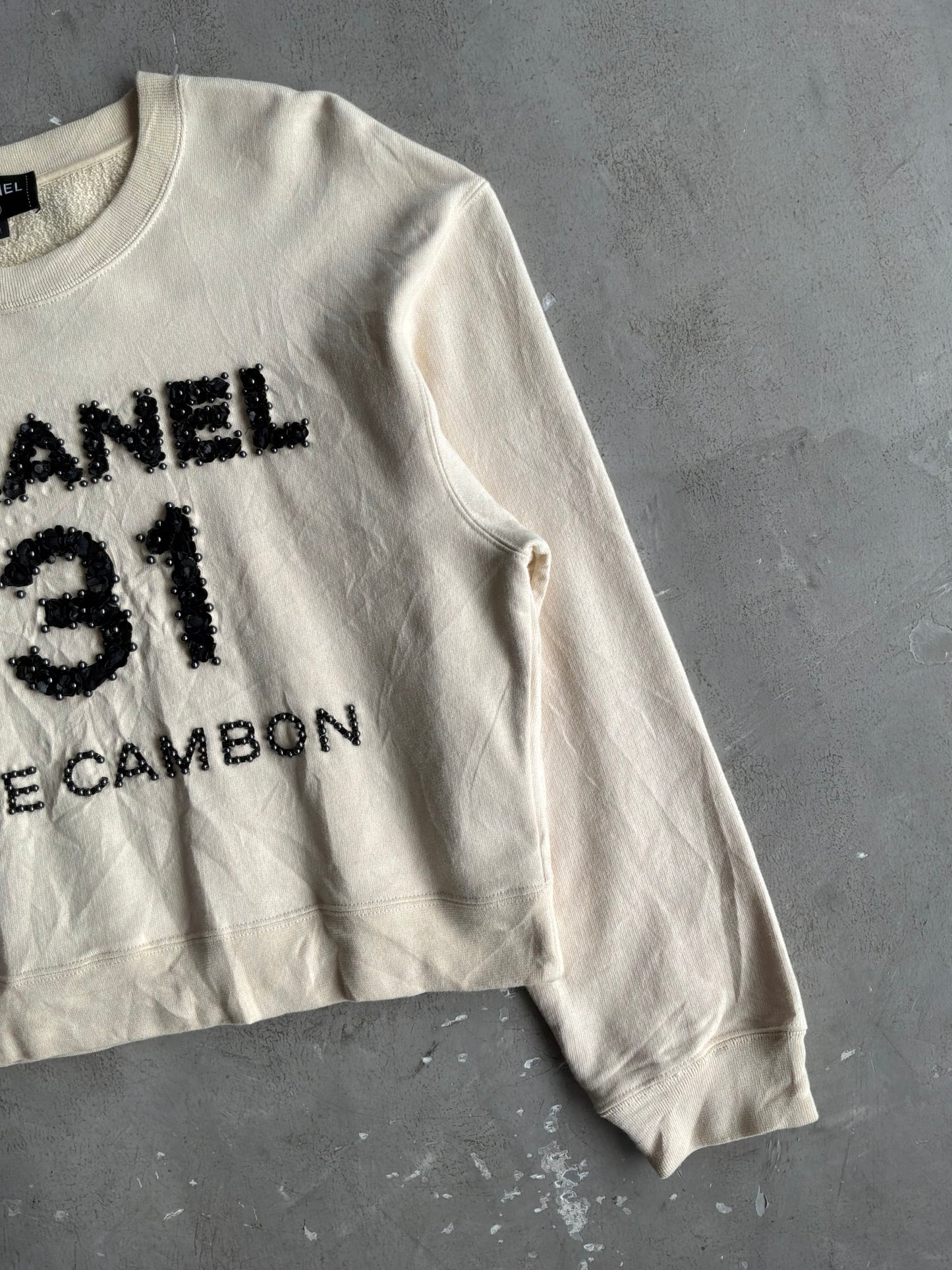 Chanel 31 Rue Cambon Beaded Crewneck