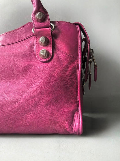 Balenciaga City Giant 21 Purple/Pink Lambskin Bag
