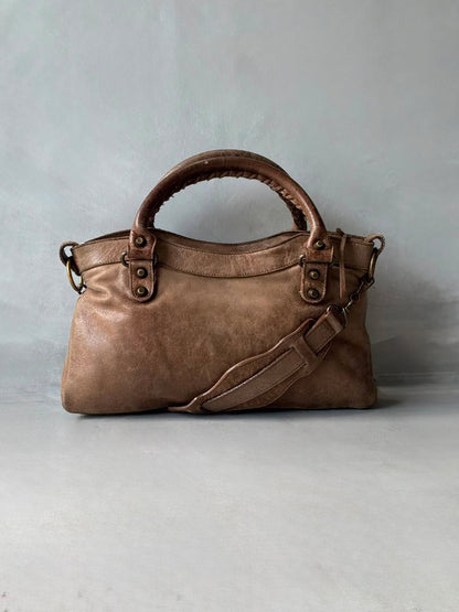Balenciaga Le First Lambskin Brown Bag