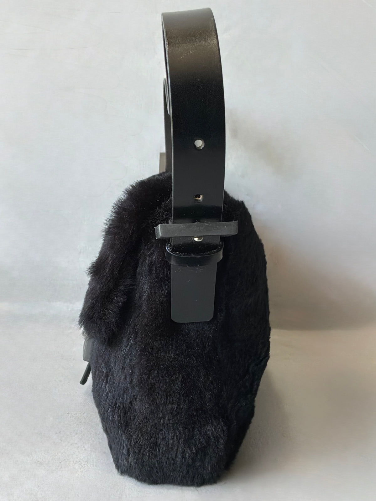Fendi Rabbit Fur Baguette Bag