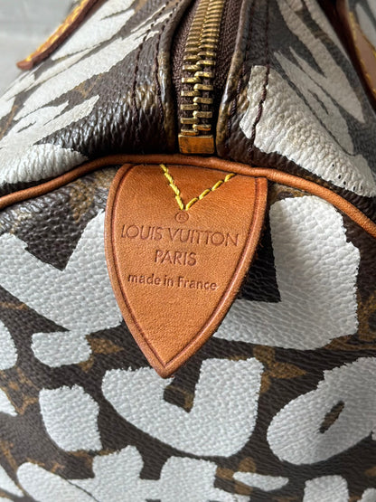 Louis Vuitton x Stephen Sprouse White Graffiti Speedy 30 Bag