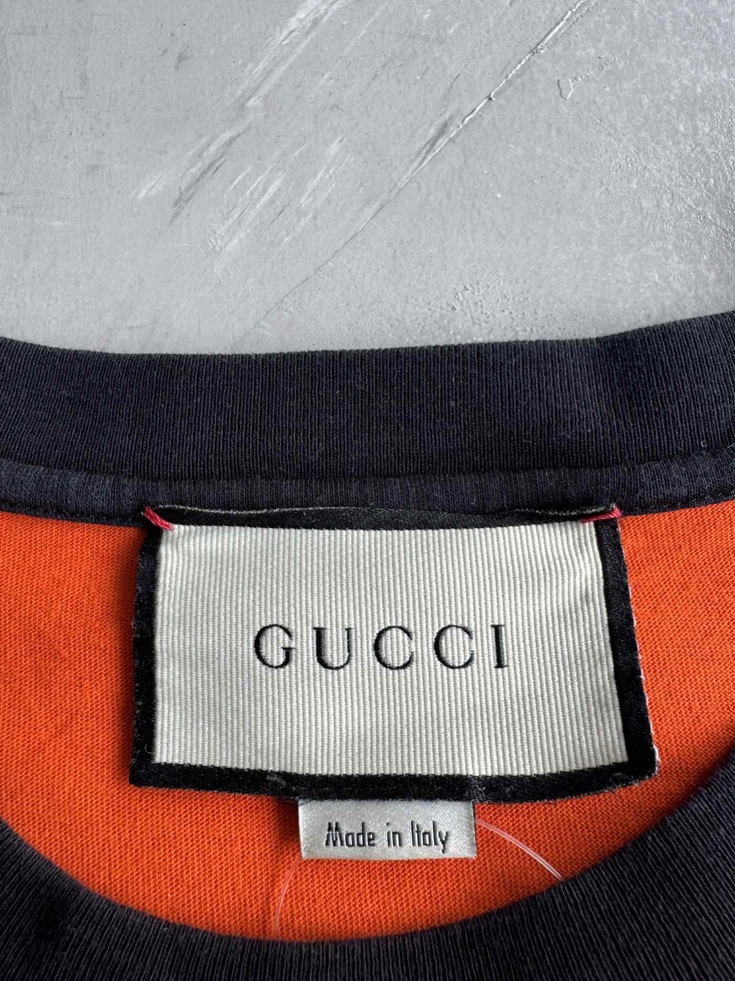 Gucci Loved Tiger Print Orange Shirt