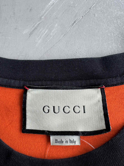 Gucci Loved Tiger Print Orange Shirt
