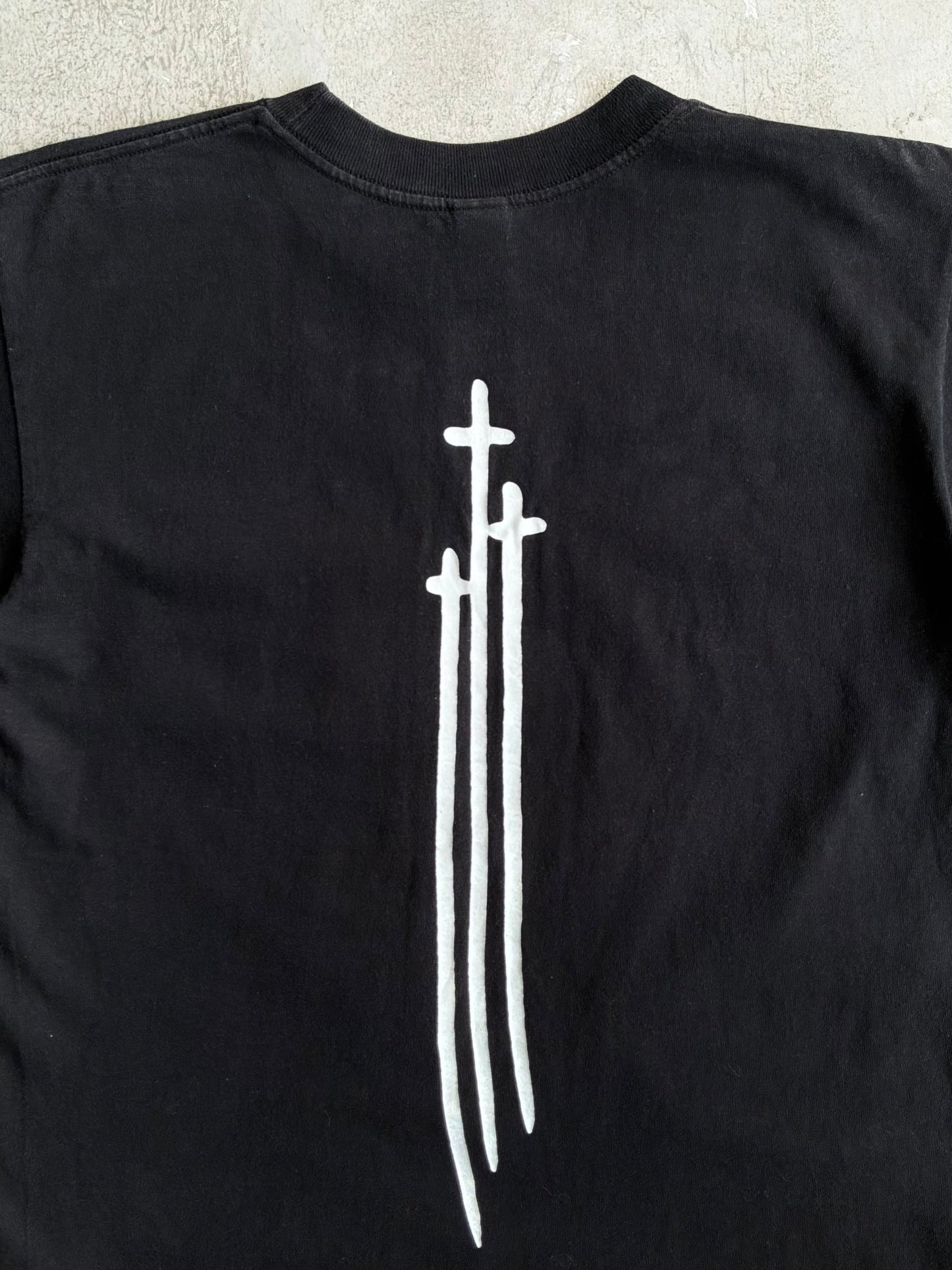 2000s Chrome Hearts Cemetery Sword Black Tee