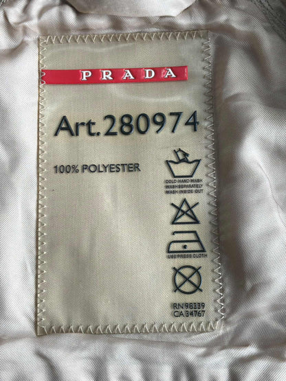 Prada Vintage Brown Tab Harrington Jacket