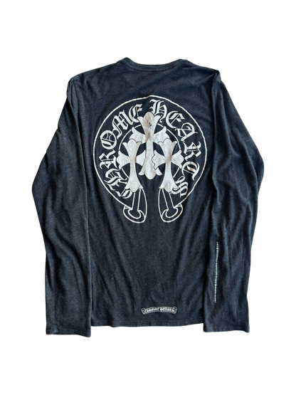 Chrome Hearts Henley ‘Triple Cross’ Longsleeves