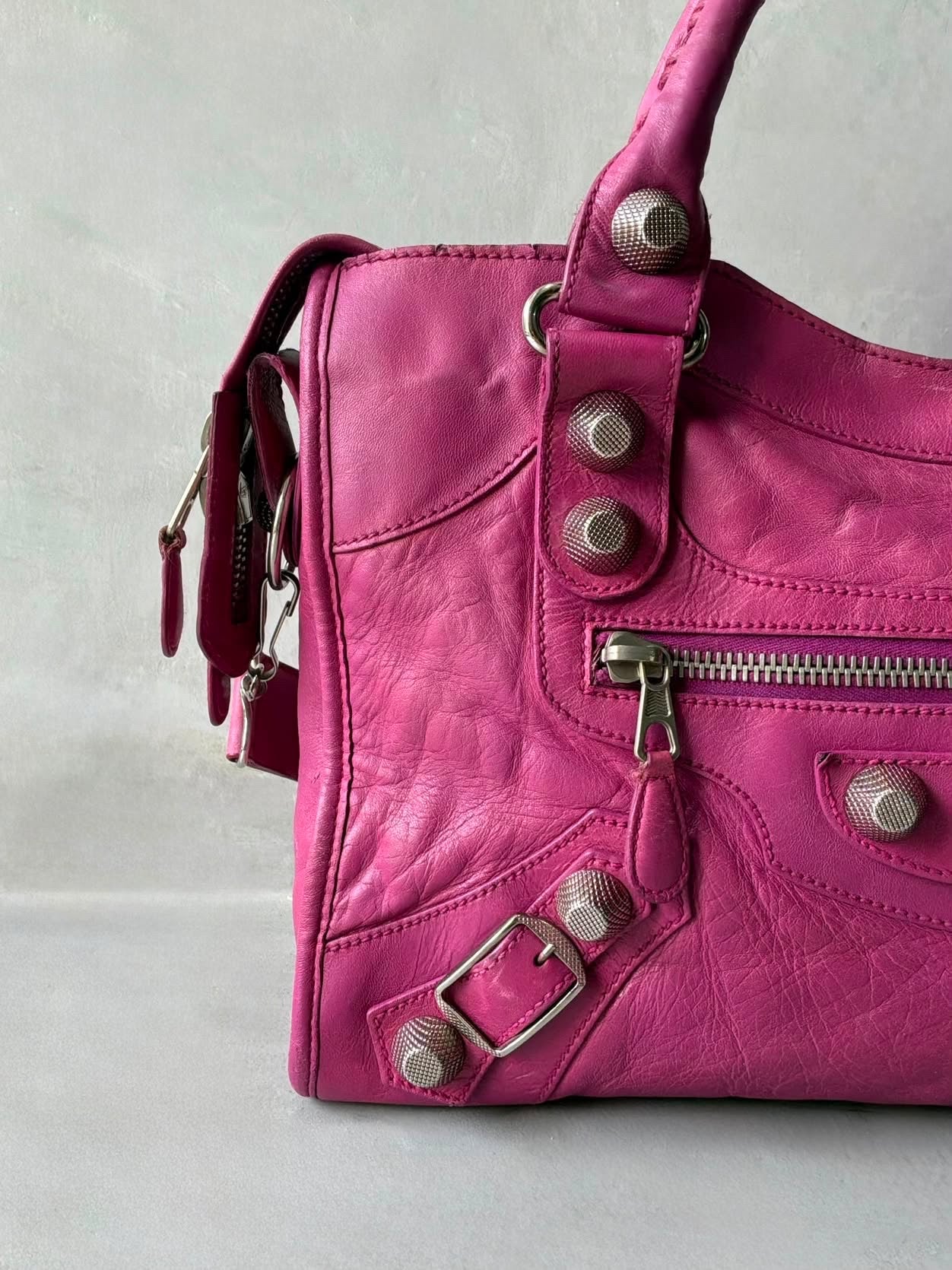 Balenciaga City Giant 21 Purple/Pink Lambskin Bag