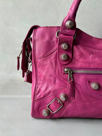 Balenciaga City Giant 21 Purple/Pink Lambskin Bag