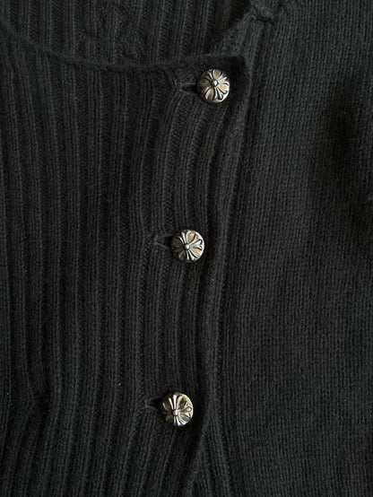 Chrome Hearts 1/1 Spine Cross Patch Cashmere Cardigan
