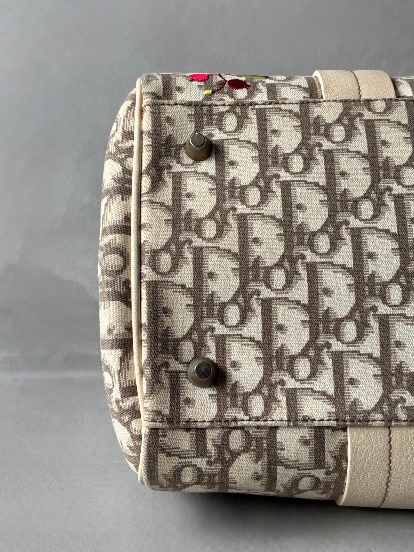 Dior Trotter Floral Patch Bowler Bag