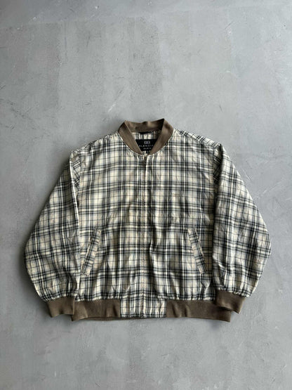 Balenciaga Plaid Bomber Jacket