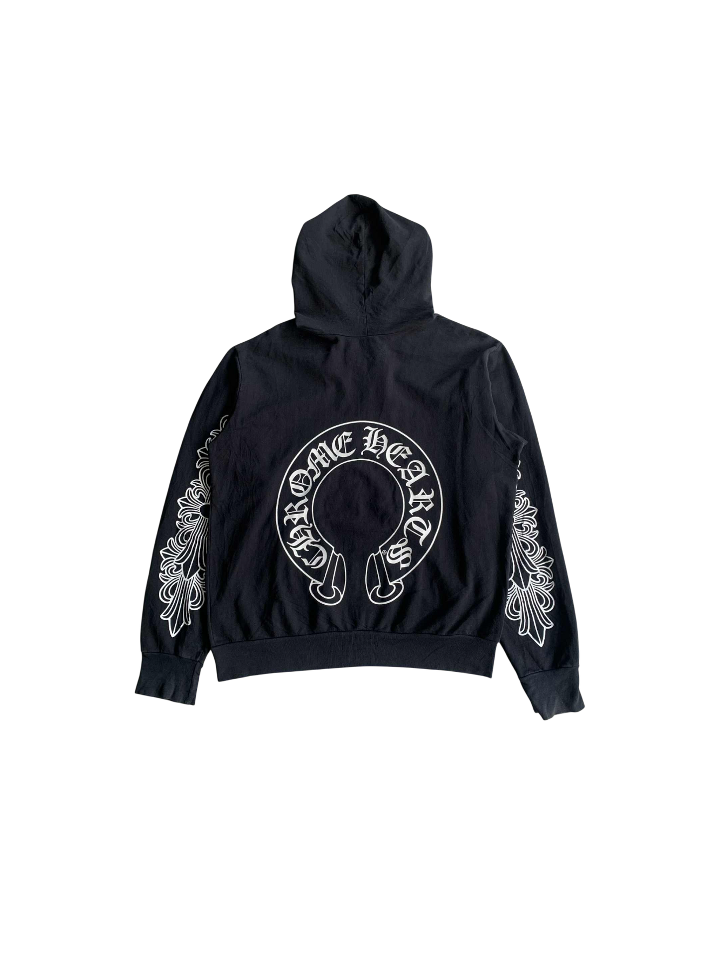2000’s Chrome Hearts Floral Horseshoe Zip Hoodie