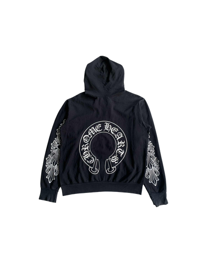2000’s Chrome Hearts Floral Horseshoe Zip Hoodie