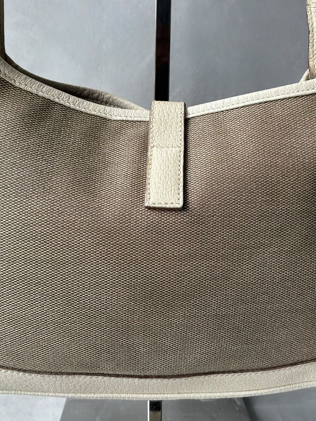 Gucci Canvas Leather Jackie Bag