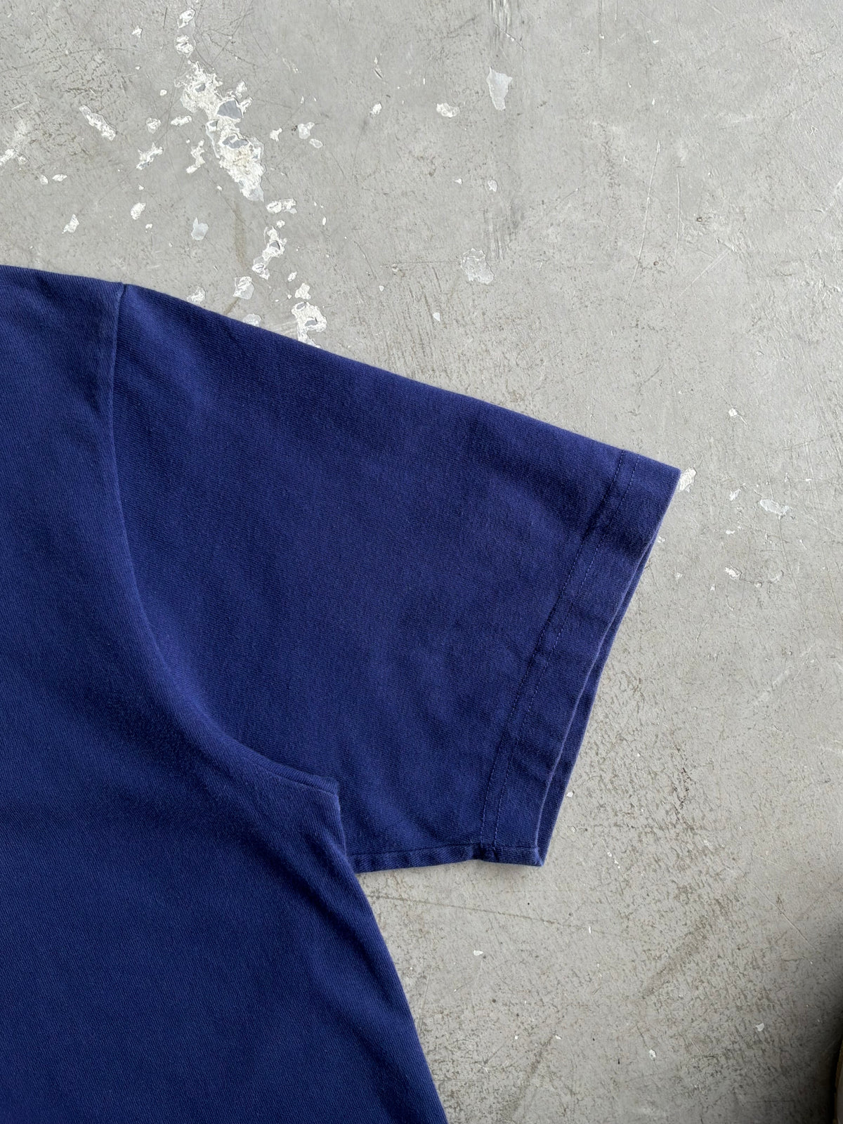 Balenciaga Script Mullet Blue Tee