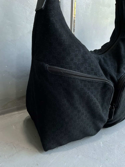 Gucci Monogram Canvass Cotton Hobo Bag