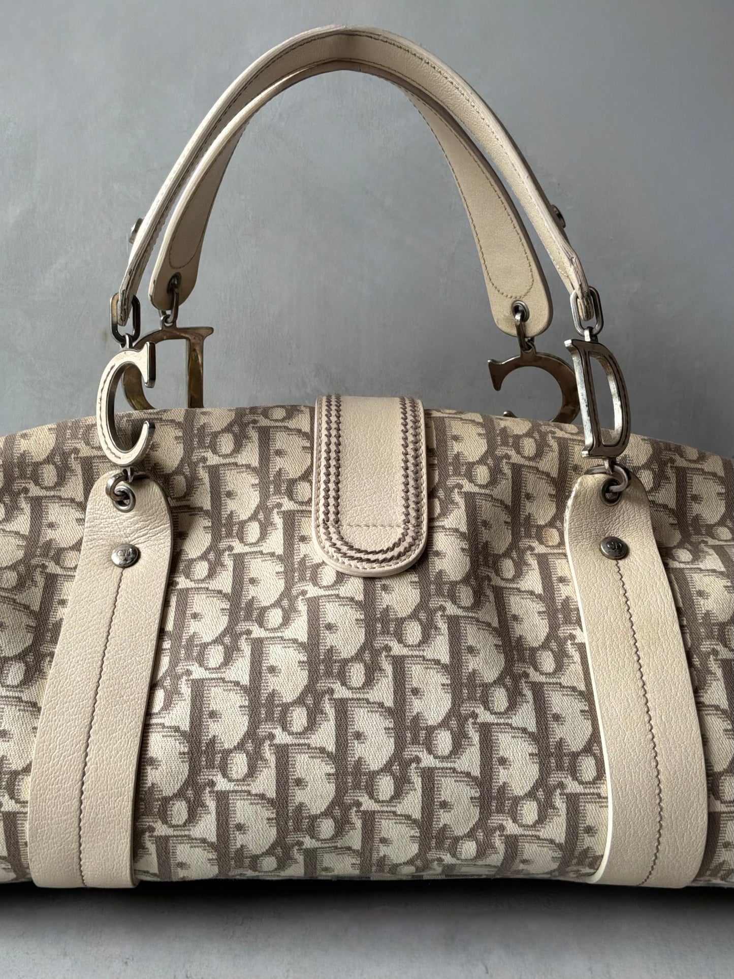 Dior Trotter Floral Patch Bowler Bag