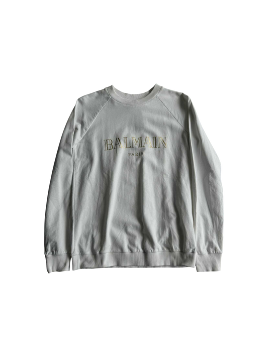 Balmain Logo Print Sweatshirt
