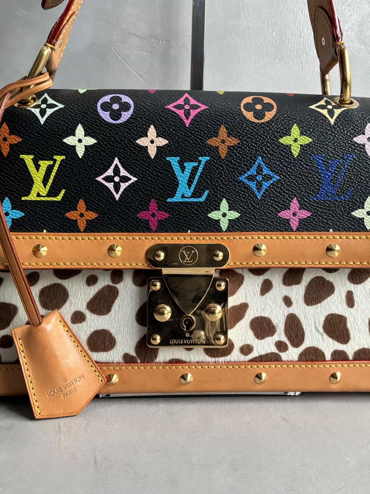 RARE Louis Vuitton X Murakami Dalmatian Ponyhair SAC Rabat Shoulder Bag