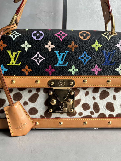 RARE Louis Vuitton X Murakami Dalmatian Ponyhair SAC Rabat Shoulder Bag