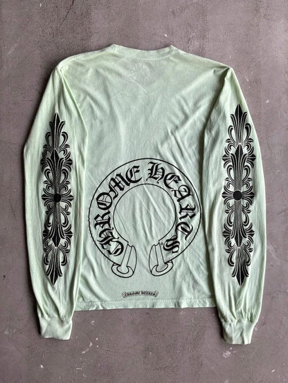 Chrome Hearts GITD Horseshoe Floral Longsleeves