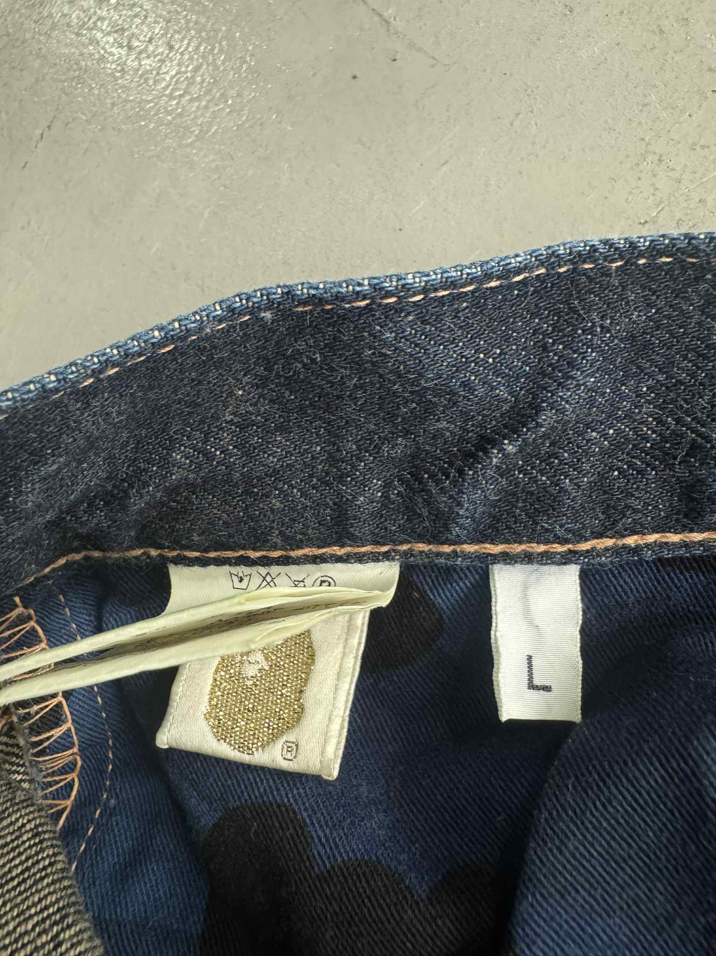 Bape Sta Camou Denim Shorts
