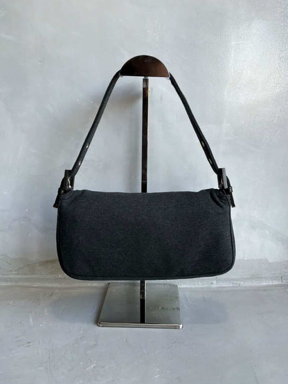 2000s Fendi Wool Baguette Bag