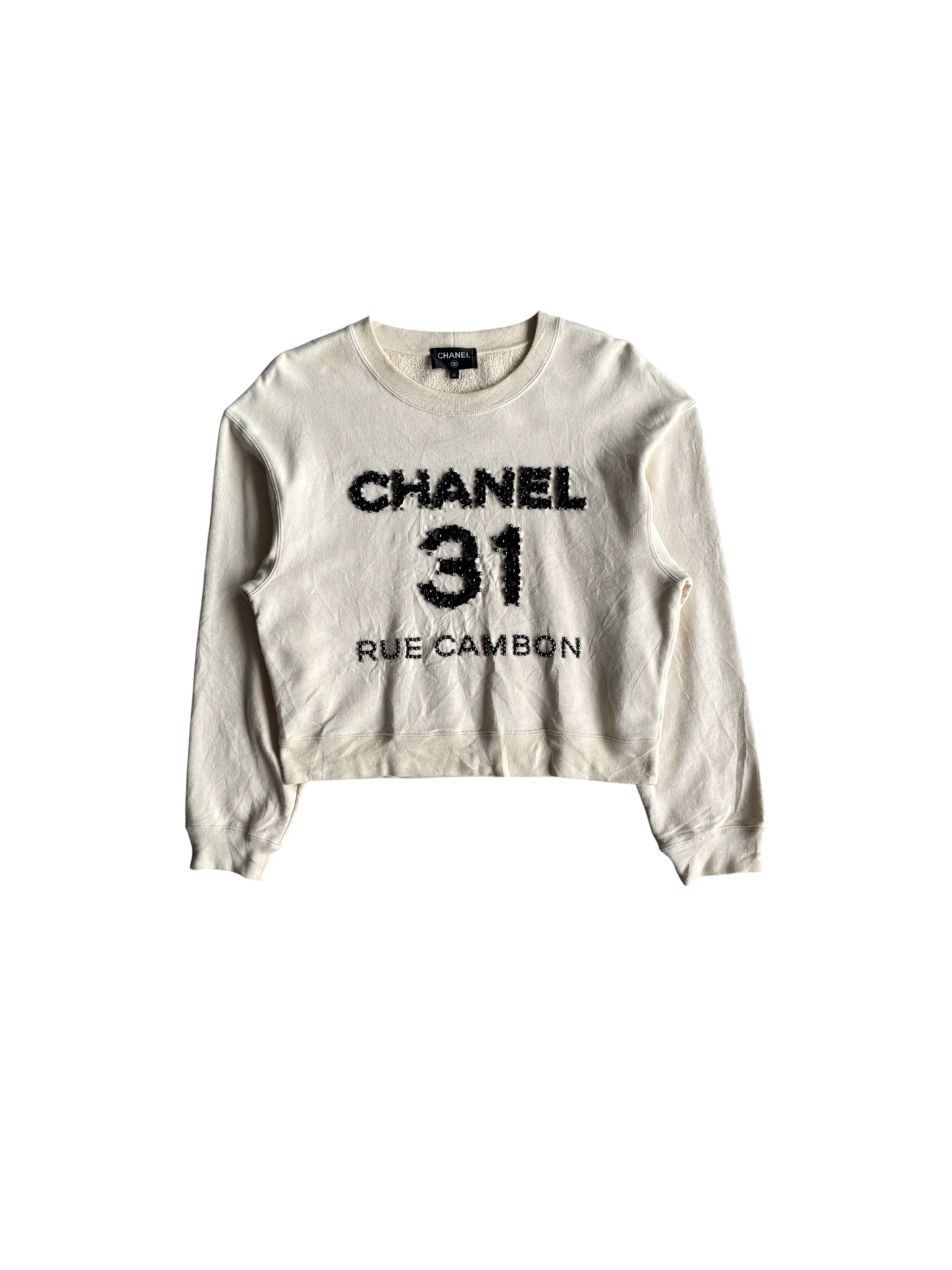 Chanel 31 Rue Cambon Beaded Crewneck