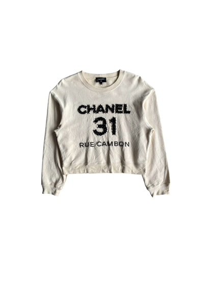Chanel 31 Rue Cambon Beaded Crewneck