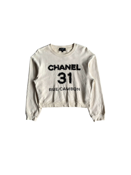 Chanel 31 Rue Cambon Beaded Crewneck