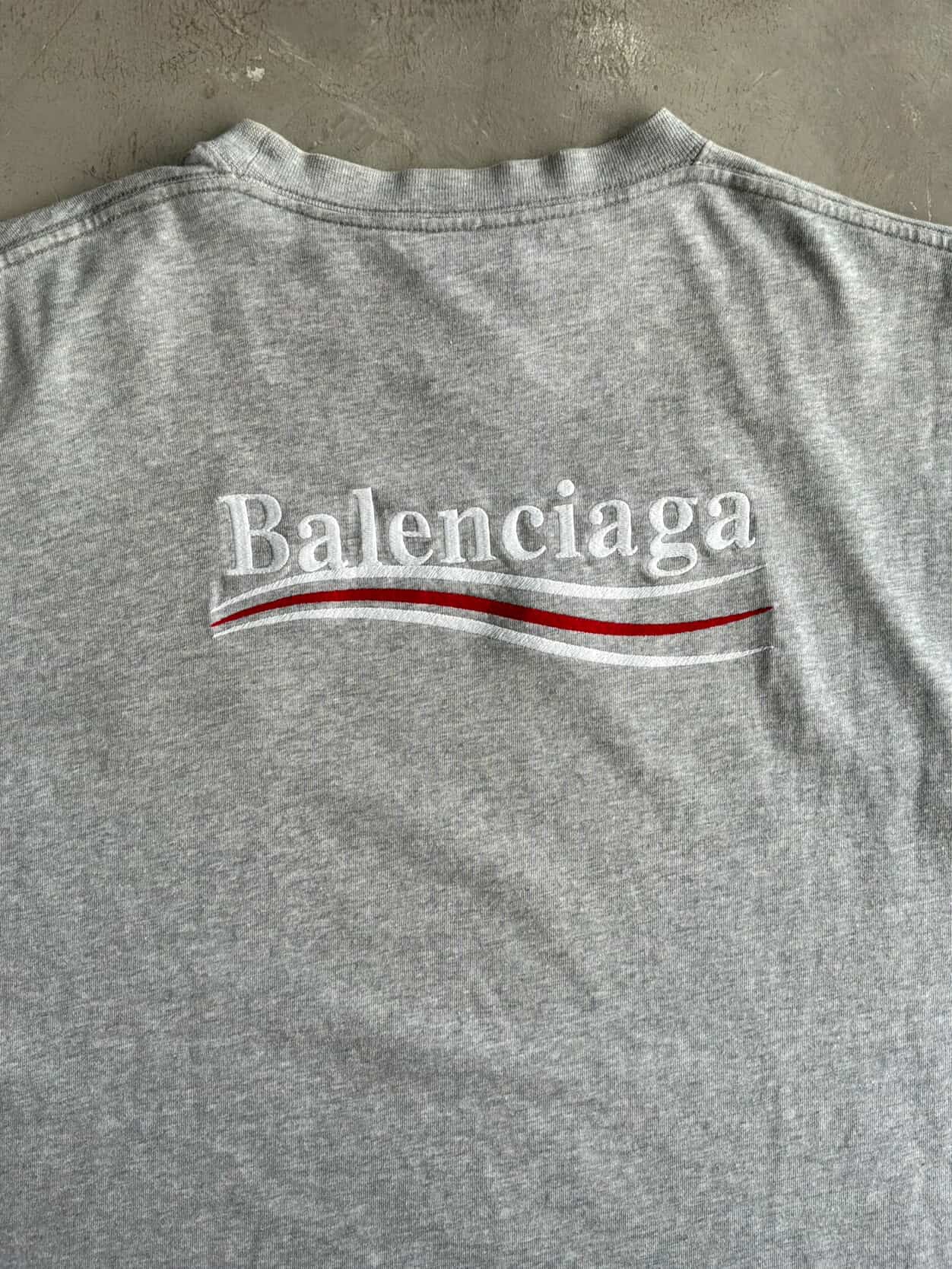 Balenciaga Political Campaign Embroidered Tee