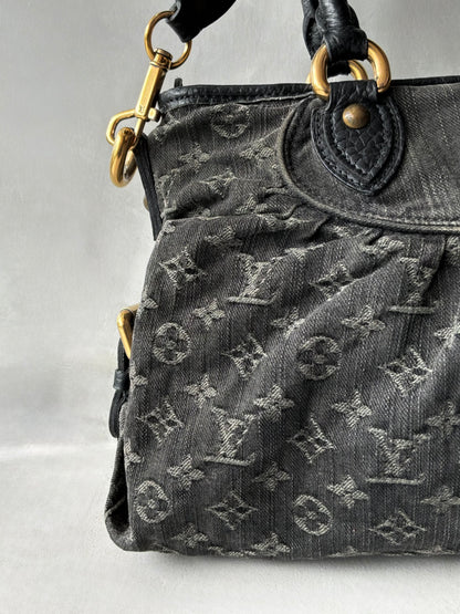 Louis Vuitton Neo Cabby MM Monogram Denim Handbag