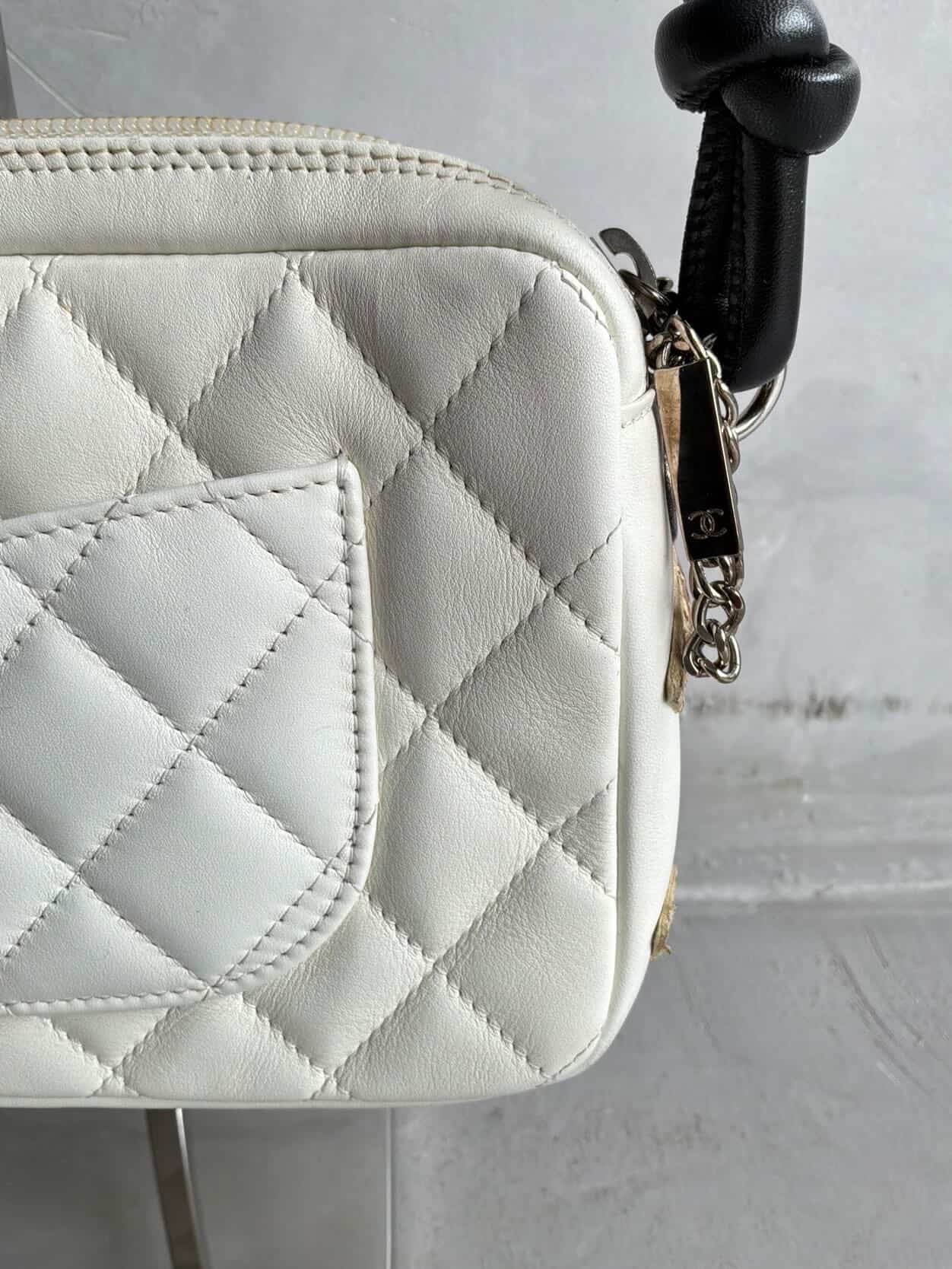 Chanel Ligne Cambon Snakeskin CC Pochette Bag